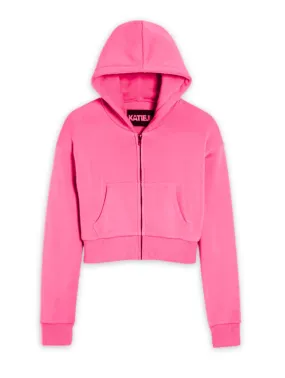 Dylan Cropped zip up sweatshirt