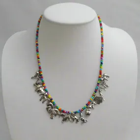 Beaded Menagerie Necklace (click for color & size choices)