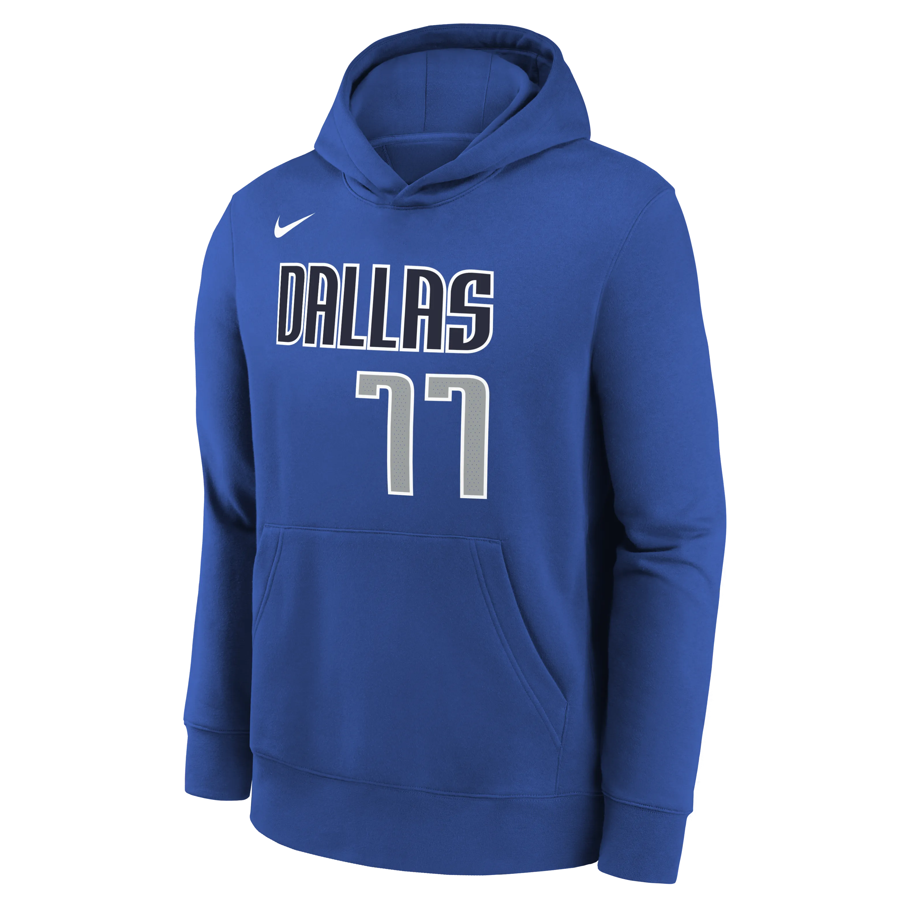 DALLAS MAVERICKS NIKE OUTERSTUFF YOUTH ROYAL BLUE NAME AND NUMBER HOODIE