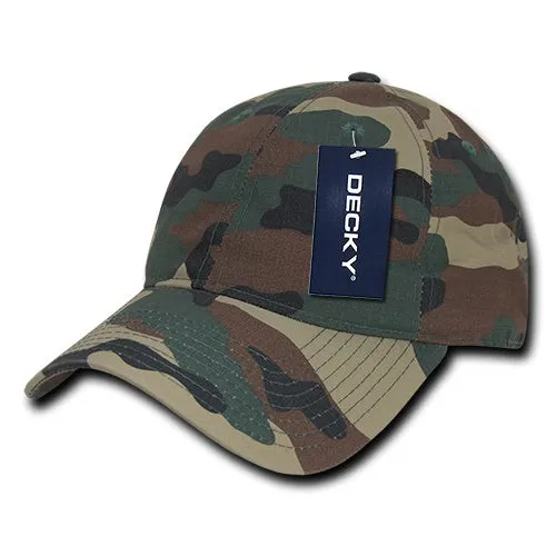 Decky 239 - 6 Panel Low Profile Relaxed Ripstop Dad Hat