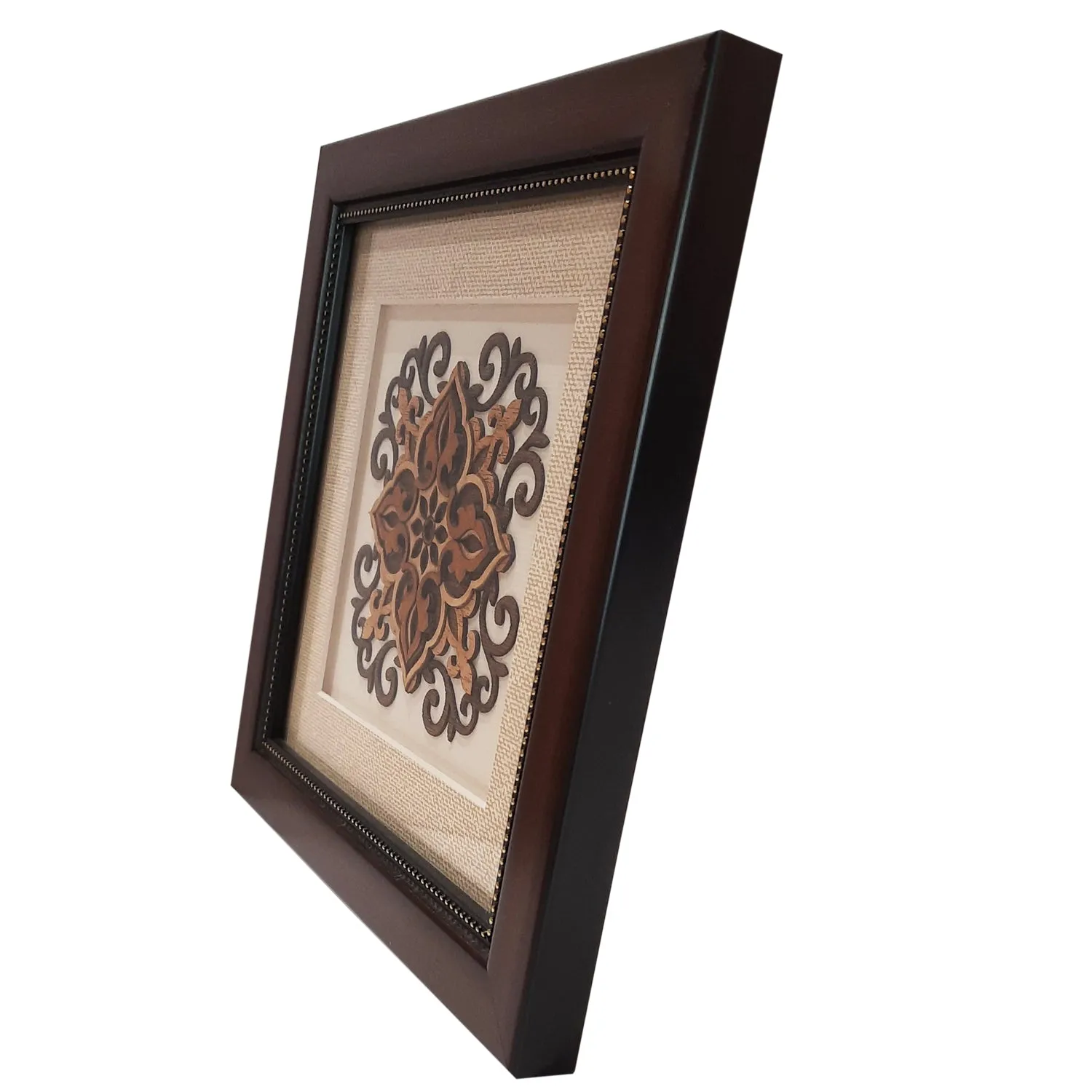 Decorative Design Wooden Art Frame 8 x 8 in