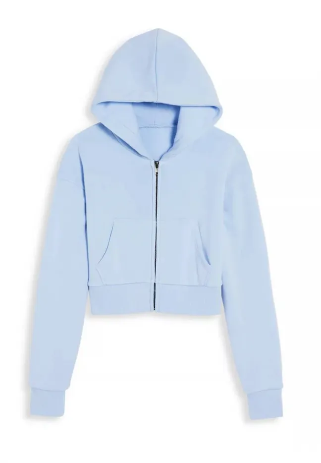 Dylan Cropped zip up sweatshirt