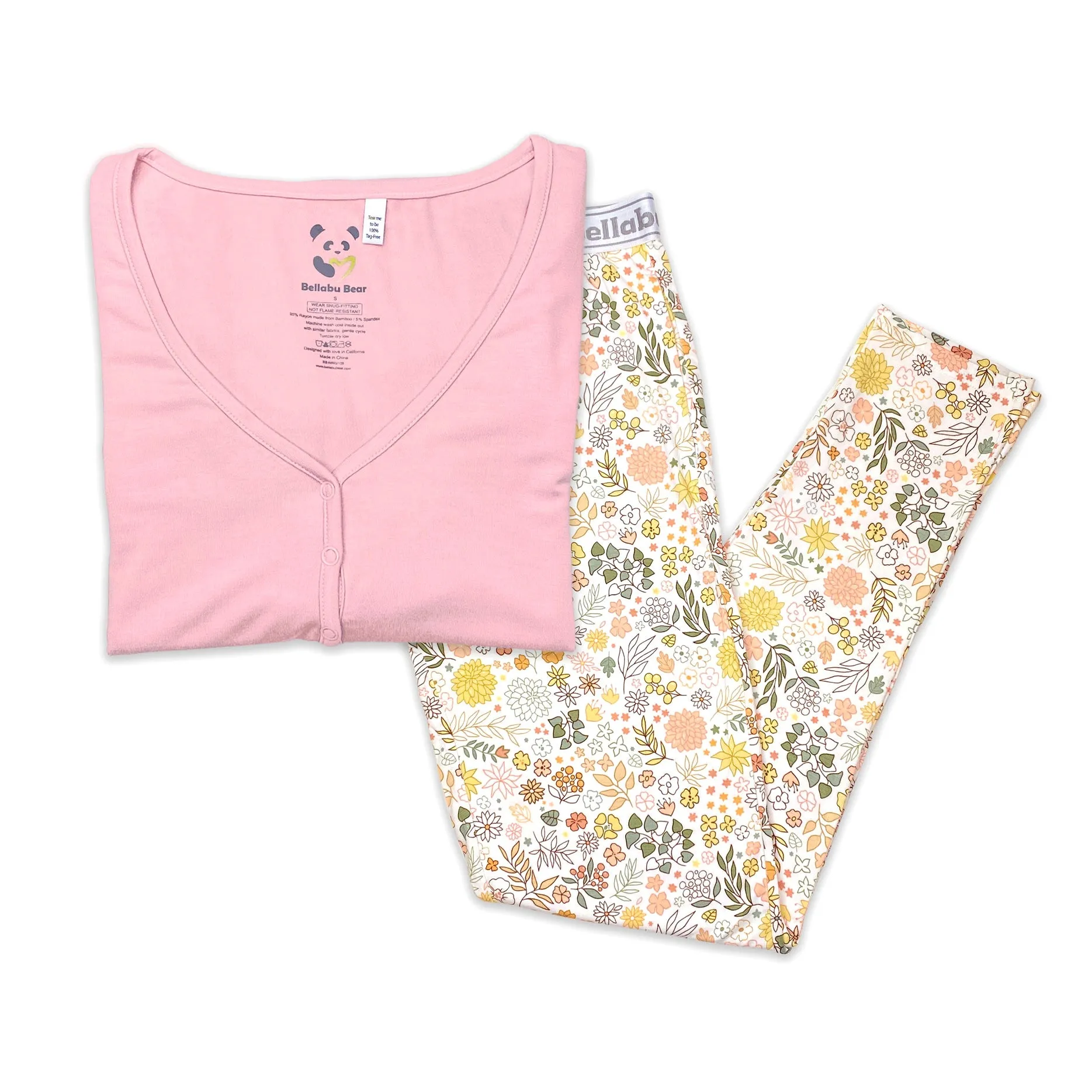 Fall Floral Bamboo Women's Pajama Set