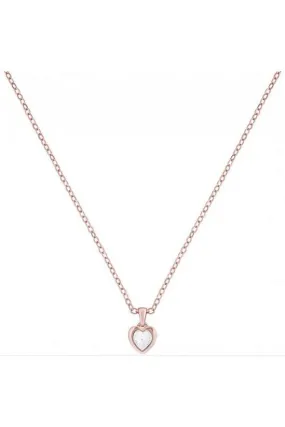 Hannela Crystal Heart Pendant Rose Gold