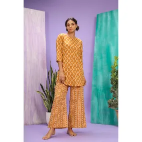 Jasmines on Mustard Loungewear