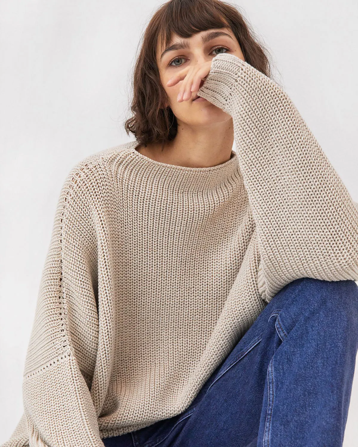 Laumės Wool Sweater - Beige