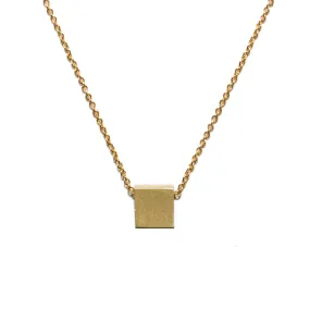 <!--NK167-->square button necklace