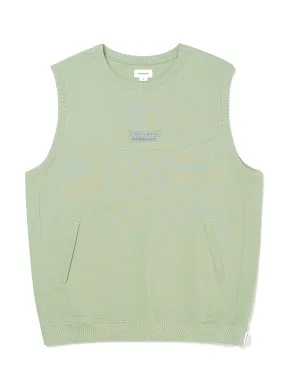 Paneled Sleeveless Sweatshirt