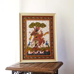 Pattachitra Krishna & Radha Painting